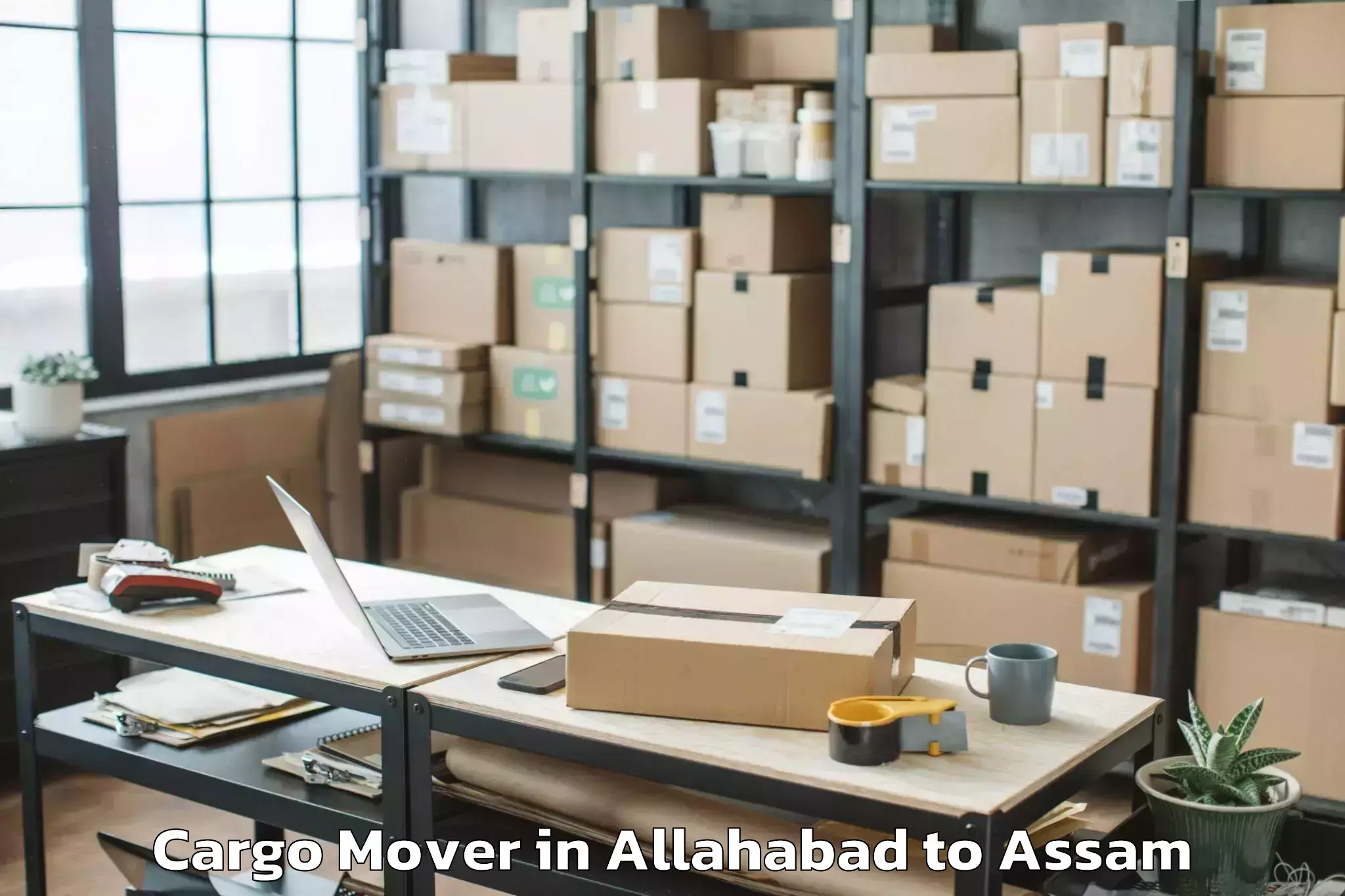 Reliable Allahabad to Moranhat Town Cargo Mover